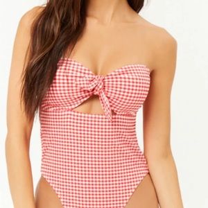 Selling Forever 21 Red & White One-piece Bikini